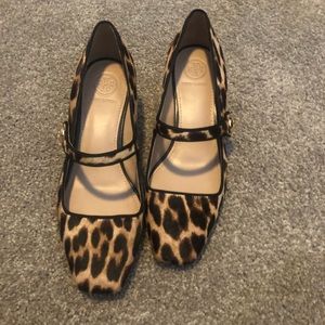 Tory Burch leopard shoes